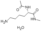 N-ALPHA-ACETYL-L-LYSINE-N-METHYLAMIDE MONOHYDRATE Structure