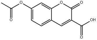 7-乙酰氧基香豆素-3-甲酸 结构式
