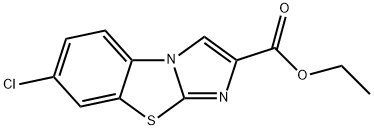 7-クロロイミダゾ[2,1-b]ベンゾチアゾール-2-カルボン酸エチル 化学構造式