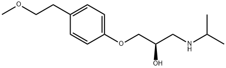 (R)-メトプロロール 化学構造式