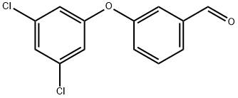 3-(3,5-ジクロロフェノキシ)ベンズアルデヒド 化学構造式