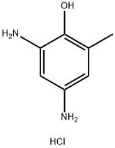 2,4-二氨基-6-甲基苯酚 二盐酸盐 结构式