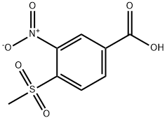 4-メチルスルホニル-3-ニトロ安息香酸 化学構造式
