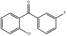 2-クロロ-3'-フルオロベンゾフェノン 化学構造式