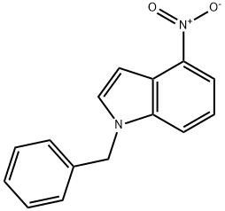 1-benzyl-4-nitroindole Struktur