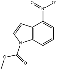 1-METHOXYCARBONYL-4-NITROINDOLE, 81038-41-7, 结构式