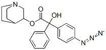3-quinuclidinyl 4-azidobenzilate Struktur