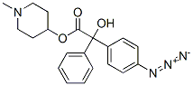 N-methyl-4-piperidyl 4-azidobenzilate Struktur