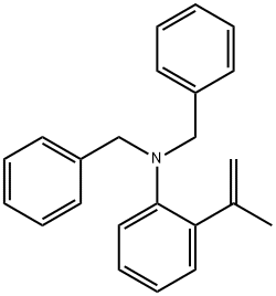 DIBENZYL-(2-ISOPROPENYL-PHENYL)-AMINE Structure