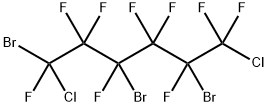 1,3,5-三溴-1,6-二氯-1,2,2,3,4,4,5,6,6-九氟己烷, 81059-82-7, 结构式