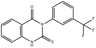 2-Thioxo-3-(3-(trifluoromethyl)phenyl)-2,3-dihydro-4(1H)-quinazolinone Structure