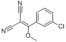 2-[(3-CHLOROPHENYL)METHOXYMETHYLENE]PROPANE DINITRILE Structure