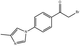 2-bromo-1-(4-(4-methyl-1Himidazol-1-yl)phenyl)ethanone Struktur