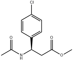 Methyl (R)-3-acetamido-3-(4-chlorophenyl)propanoate Struktur