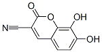 2H-1-Benzopyran-3-carbonitrile, 7,8-dihydroxy-2-oxo- (9CI) Struktur