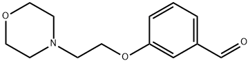3-(2-モルホリン-4-イルエトキシ)ベンズアルデヒド 化学構造式