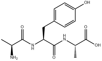 H-ALA-TYR-ALA-OH, 81075-03-8, 结构式
