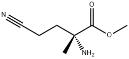 Isovaline,  4-cyano-,  methyl  ester  (9CI) Structure