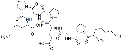 lysyl-prolyl-glycyl-glutamyl-prolyl-glycyl-prolyl-lysine Structure