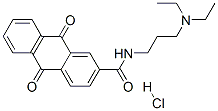 N-(3-diethylaminopropyl)-9,10-dioxo-anthracene-2-carboxamide hydrochlo ride Structure