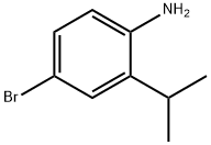 4-溴-2-异丙基苯胺,81090-34-8,结构式