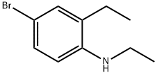 4-溴-N,2-二乙基苯胺, 81090-37-1, 结构式