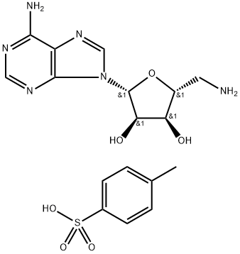 5'-氨基-5'-脱氧腺苷对甲苯磺酸盐 结构式
