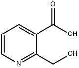 3-Pyridinecarboxylic acid, 2-(hydroxymethyl)- (9CI) Struktur