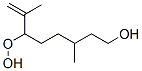 3,7-Dimethyl-6-(hydroperoxy)-7-octene-1-ol Structure