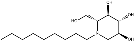 N-(n-Nonyl)deoxynojirimycin, 81117-35-3, 结构式