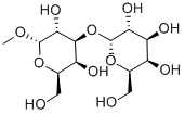 メチル3-O-β-D-ガラクトピラノシル-β-D-ガラクトピラノシド 化学構造式