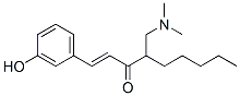 4-dimethylaminomethyl-1-(3-hydroxyphenyl)-1-nonen-3-one Structure
