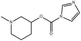 1H-Imidazole-1-carboxylicacid,1-methyl-3-piperidinylester(9CI) Structure