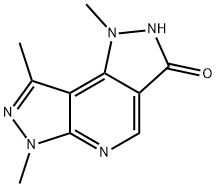 1,6,8-TRIMETHYL-1,2,3,6-TETRAHYDRODIPYRAZOLO[3,4-B:3,4-D]PYRIDIN-3-ONE Structure