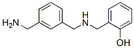 [[[[3-(aminomethyl)phenyl]methyl]amino]methyl]phenol Struktur
