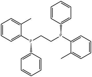 (R,R)-1,2-Bis[(2-methylphenyl)(phenyl)phosphino]ethane Structure