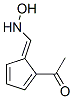 Ethanone, 1-[5-[(hydroxyamino)methylene]-1,3-cyclopentadien-1-yl]-, (E)- (9CI) Struktur