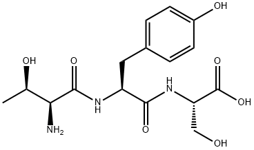 H-THR-TYR-SER-OH 化学構造式