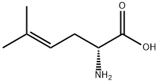 (R)-2-氨基-5-甲基-己-4-烯酸, 81177-54-0, 结构式