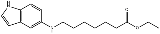 ethyl 7-(1H-indol-5-ylamino)heptanoate,811797-40-7,结构式
