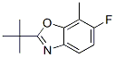Benzoxazole, 2-(1,1-dimethylethyl)-6-fluoro-7-methyl- (9CI) Struktur