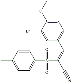 811831-19-3 (Z)-3-(3-bromo-4-methoxyphenyl)-2-[(4-methylphenyl)sulfonyl]-2-propenenitrile