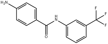 4-AMINO-N-[3-(TRIFLUOROMETHYL)PHENYL]BENZAMIDE Struktur