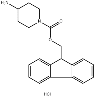 4-AMINO-1-N-FMOC-PIPERIDINE HYDROCHLORIDE
 Struktur
