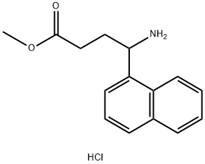 4-氨基-4-萘-1-基丁酸甲酯盐酸盐, 811842-01-0, 结构式