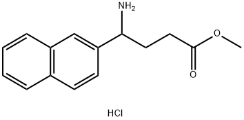 4-AMINO-4-NAPHTHALEN-2-YL-BUTYRIC ACID METHYL ESTER HYDROCHLORIDE
 Struktur