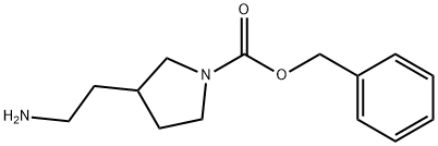 3-アミノエチル-1-N-CBZ-ピロリジン 化学構造式