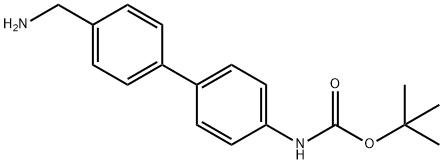 4-(4'-AMINOMETHYL)PHENYL-1-N-BOC-ANILINE
 Struktur