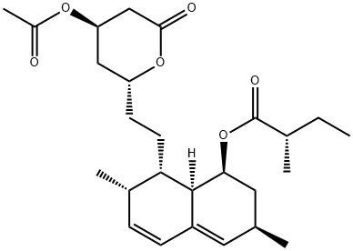 ACETYLLOVASTATIN, 81189-92-6, 结构式