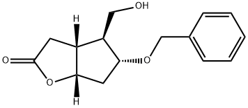 [3AR-(3AALPHA,4ALPHA,5BETA,6AALPHA)]-六氢-4-(羟基甲基)-5-苄氧基-2H-环戊二烯并[B]呋喃-2-酮, 81190-06-9, 结构式